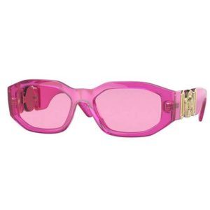 Authentic Versace Sunglasses VE4361 5334/5 Trans Fuchsia Frames Gray Lens 53MM